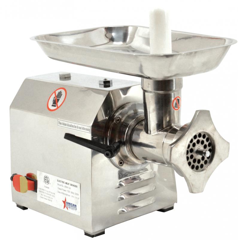 Omcan #12 Stainless Steel Meat Grinder – 0.87 HP, 110V