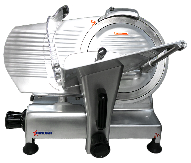 Omcan 12" Belt-Driven Meat Slicer – 110V, 0.33 HP | Item 19068