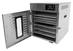 Omcan 12-Tray Stainless Steel Food Dehydrator with Digital Control – 120V, 1000W