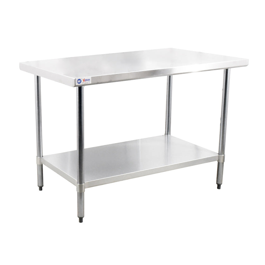 Omcan 30" × 48" Stainless Steel Work Table with Undershelf