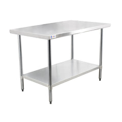 Omcan 30" × 48" Stainless Steel Work Table with Undershelf