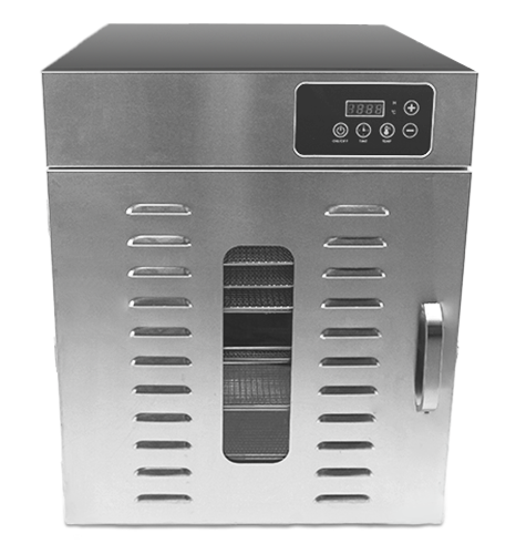 Omcan 12-Tray Stainless Steel Food Dehydrator with Digital Control – 120V, 1000W
