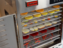 Omcan 12-Tray Stainless Steel Food Dehydrator with Digital Control – 120V, 1000W