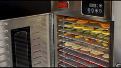 Omcan 12-Tray Stainless Steel Food Dehydrator with Digital Control – 120V, 1000W