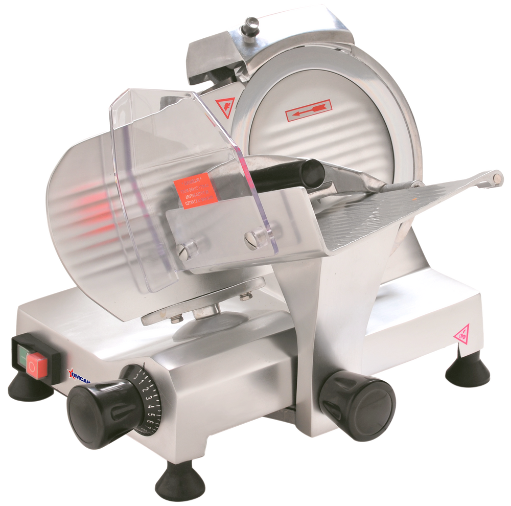 Omcan 9" Belt-Driven Meat Slicer - 110V